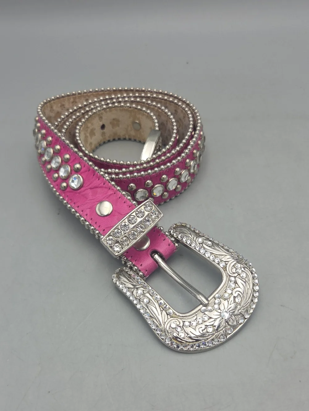 BB Simon Swarovski Belt Pink Women MED/ LARGE